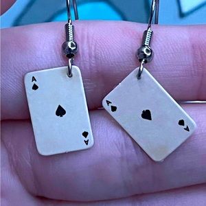 Card earrings